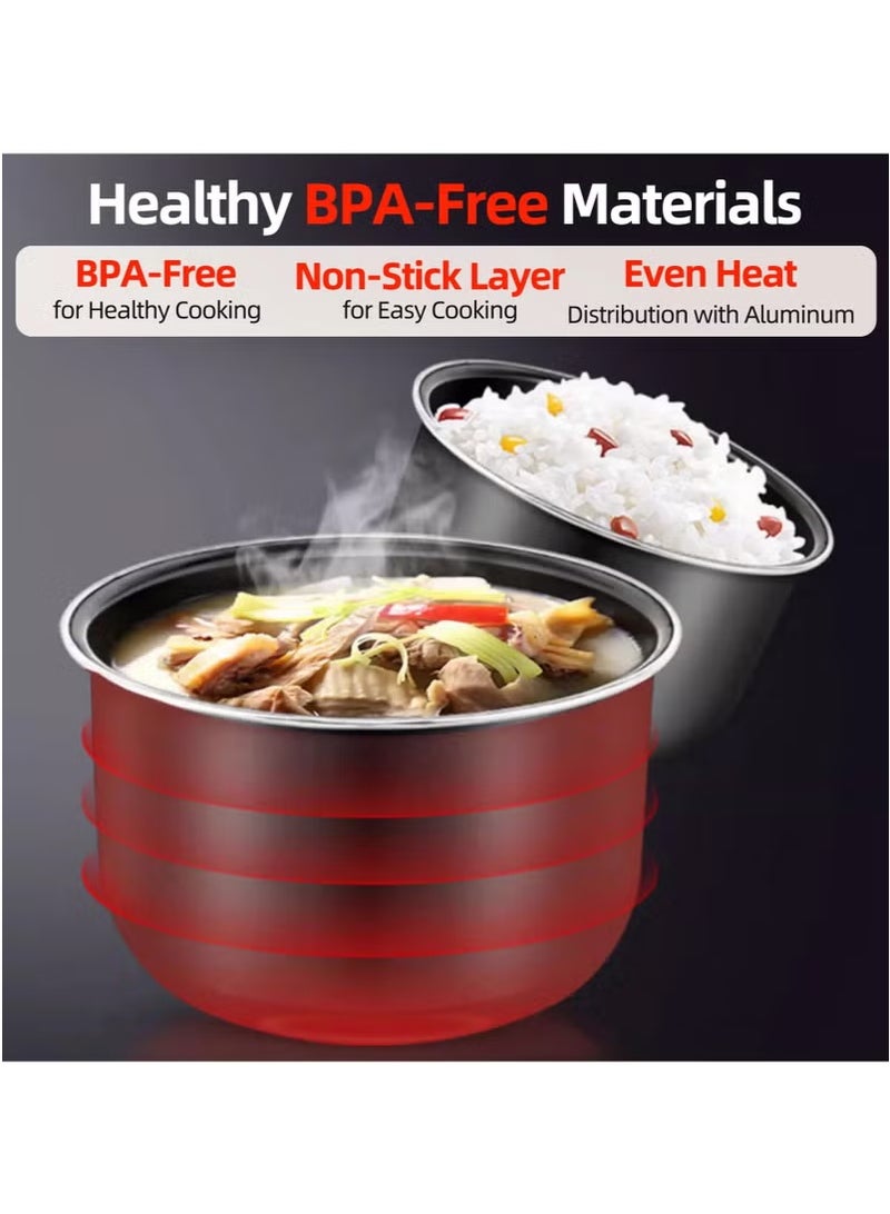 SILVER CREST SILVER CREST 10 In 1 Electric Pressure Cooker Instant Programmable Smart Pot 1050 Watts Rice Cooker, 6 Liters, 10 Smart Programs Black MES6817  - Image 2