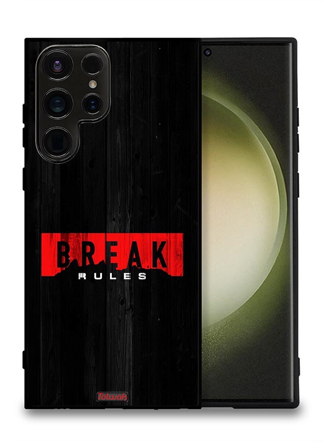Tolwak Samsung Galaxy S23 Ultra 5G Protective Case Cover Break Rules - Image 2