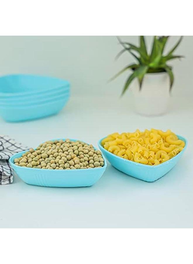 Royalford - Snack Plate Set Rf11299 Pack Of 6 Heart Shaped Snack Plate Set Premium Quality Light Weight Bpa Free And Food Grade Plate Perfect For Serving Salads Snacks Desserts Assorted Colors - Image 1