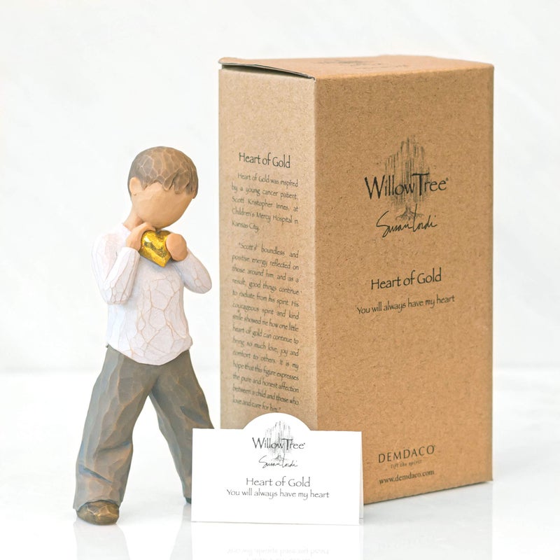 Willow Tree Heart of Gold, Sculpted Hand-Painted Figure - Image 5