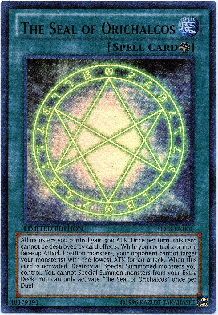 YUGIOH The Seal of Orichalcos LC03EN001 Legendary Collection 3 Yugis World Limited Edition Ultra Rare - Image 2