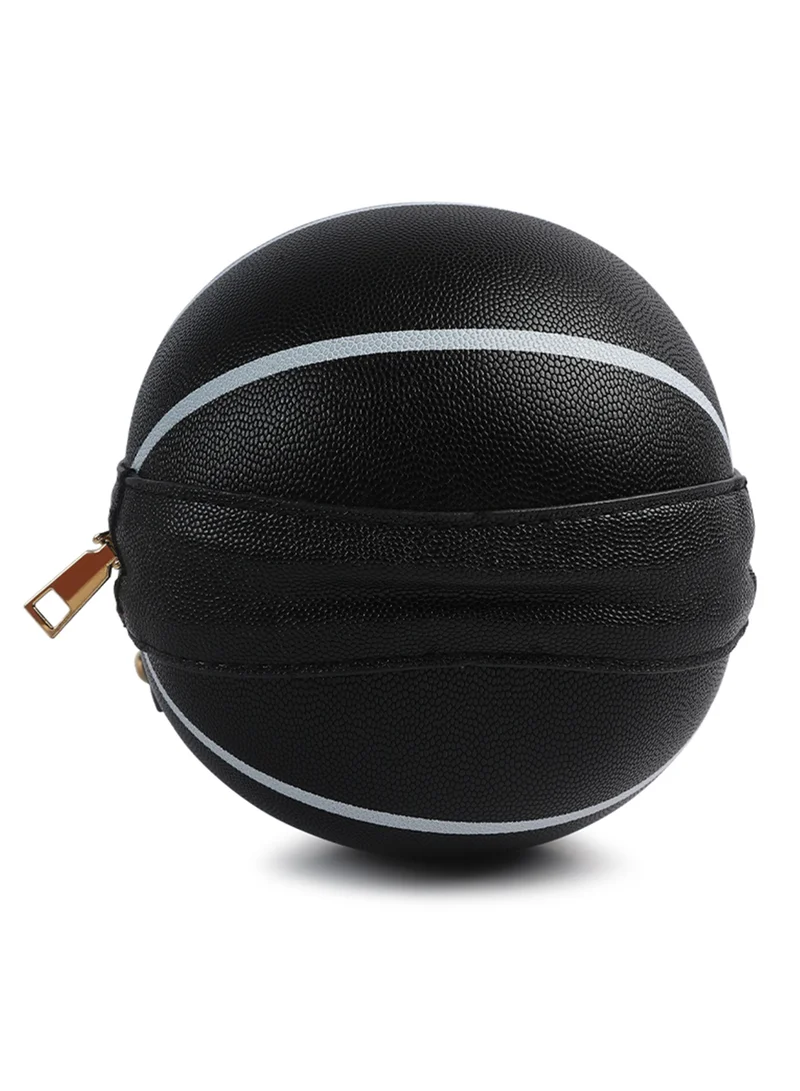 London Rag Black Basketball Sling Bag