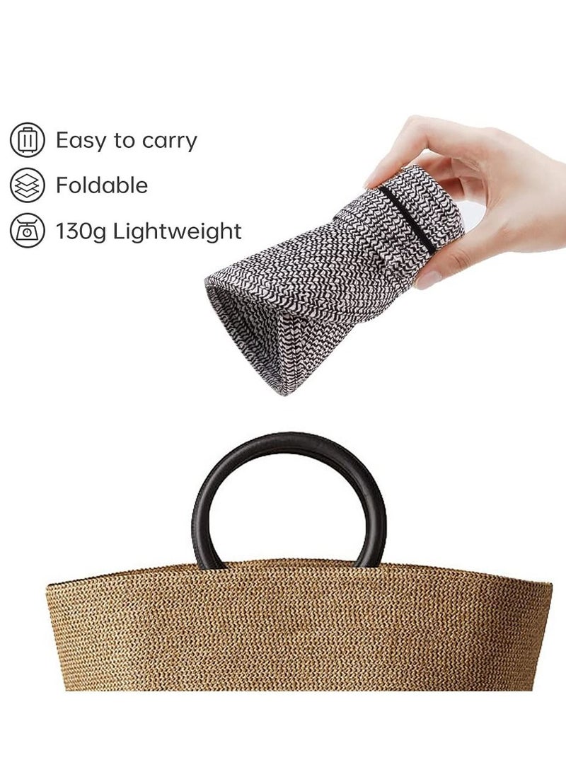 KASTWAVE Summer Visors Women Summer Sun Hat Lady's Portable Beach Visor Bowknot Straw Hat - Image 4