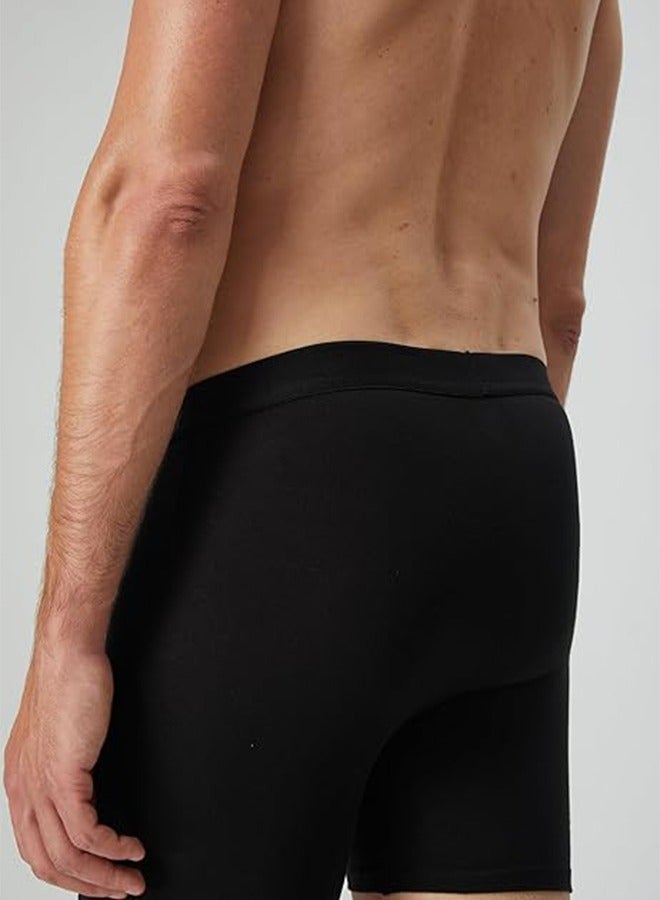 JOGAMS Mens Boxer Shorts Soft Cotton Men 5Pcs Breathable Mens Underwear Boxer Briefs - Image 4