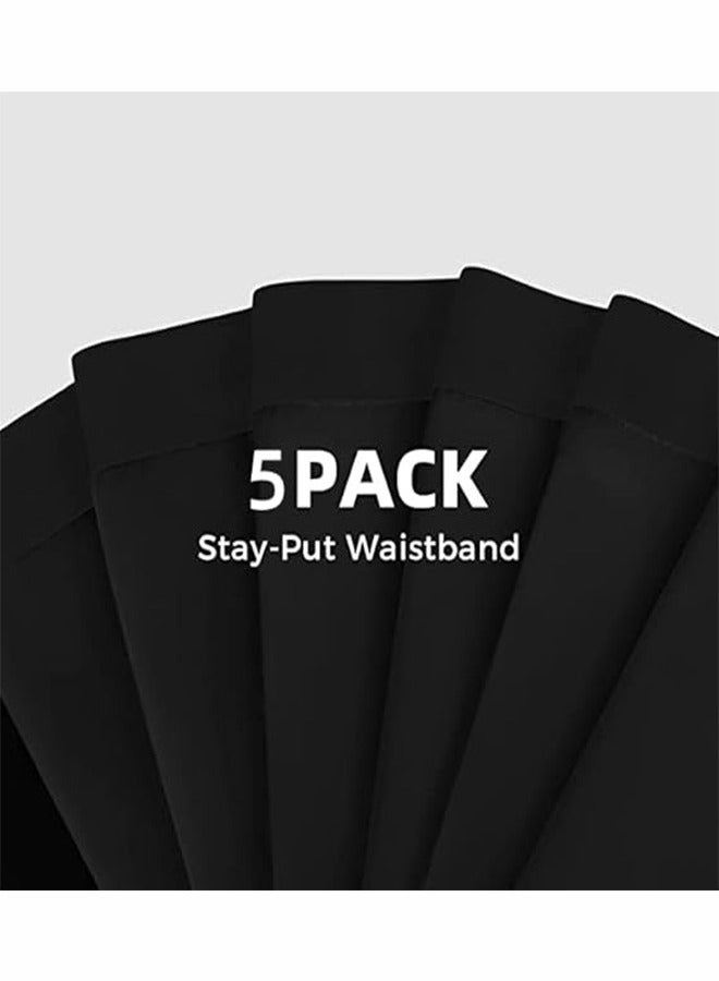 JOGAMS Mens Boxer Shorts Soft Cotton Men 5Pcs Breathable Mens Underwear Boxer Briefs - Image 5