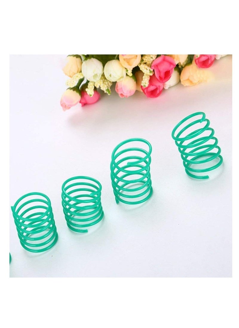 SYOSI Pet Wide Plastic Colorful Springs Cat Toys for Cat Kitten Pets (Random Color) (10pcs)  - Image 4