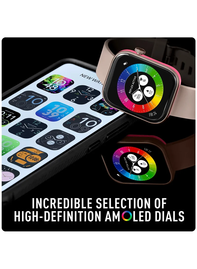 REFLEX ACTIVE Reflex Active Spectra S 300 Lite AMOLED Smart Aluminium Mink Strap Calling Watch