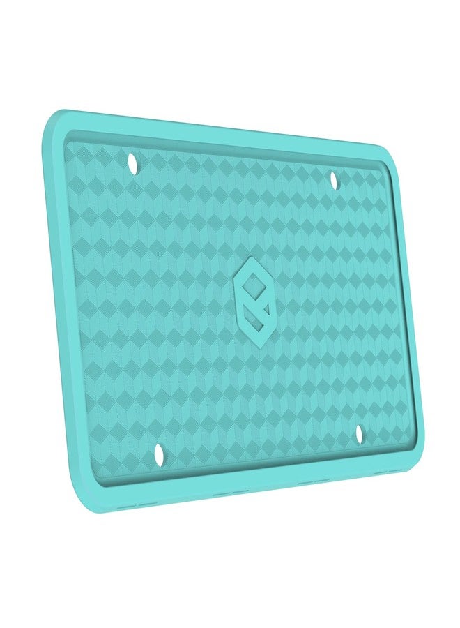Rightcar Solutions Silicone License Plate Frame | The Original Premium Grade Silicone Car Plate Frame | Rust Proof, Rattle Proof, Weather Proof License Plate Holder (Aqua Blue) - Image 1