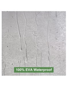 Excefore Frosted Shower Curtain Liner, 72 x 72 inches Frosted Shower Liner Waterproof, with 3 Big Magnets, Eva Plastic Weighted Shower Curtains, for Bathroom, Water Repellent, Semi Transparent  - Image 2