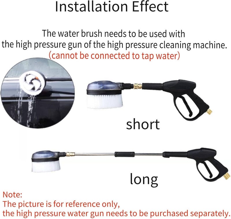 STARQ Handheld Surface Cleaner with 1/4" Quick Plug & 3/4 Brass Adapter for Driveways Sidewalks Floor Patios Cleaning, Heavy Duty - Image 3