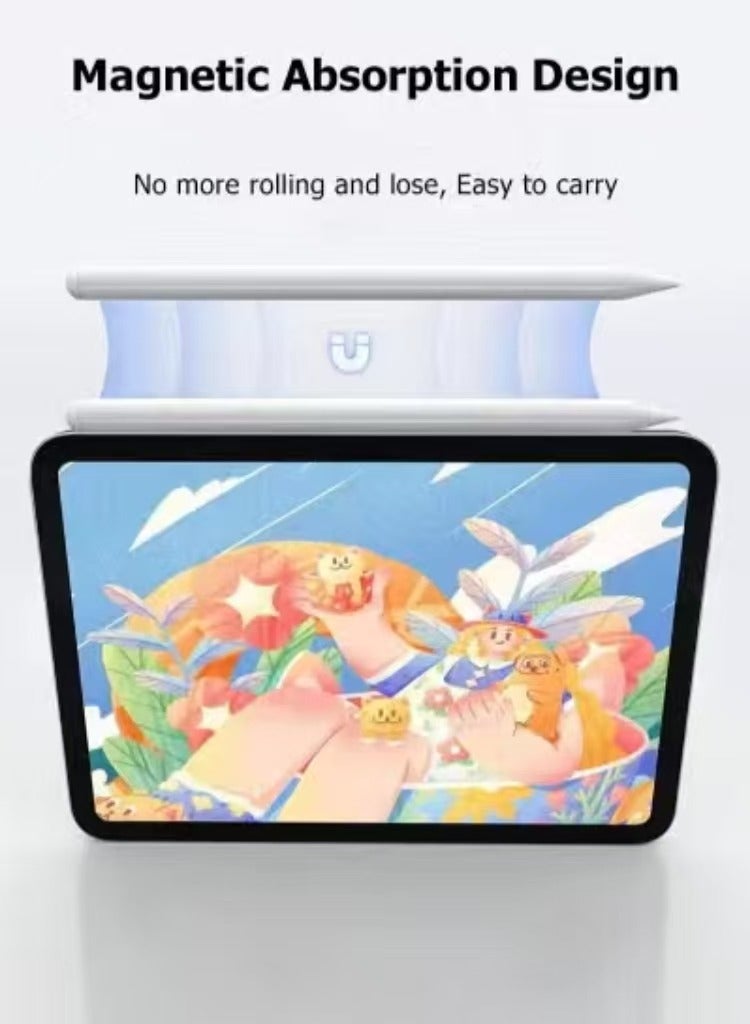 Captaintech iPad Pencil for iPad 9th & 10th Generation with Palm Rejection, Stylus Pen Compatible with Apple iPad【2018-2022 All Gen】, iPad 6/7/8/9/10, iPad Pro 11/12.9-inch, iPad Mini 5/6, iPad Air 3/4/5 (White) - Image 3
