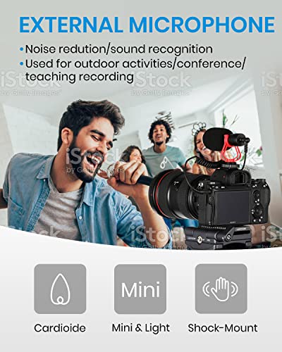 Moukey MCM-1 Camera Microphone, Video Mic with Shock Mount and Windshield, Professional Vlogging Kit for iPhone, Android Smartphone, DSLR Camera & Camcorder, Battery-Free Shotgun Mic - Image 2