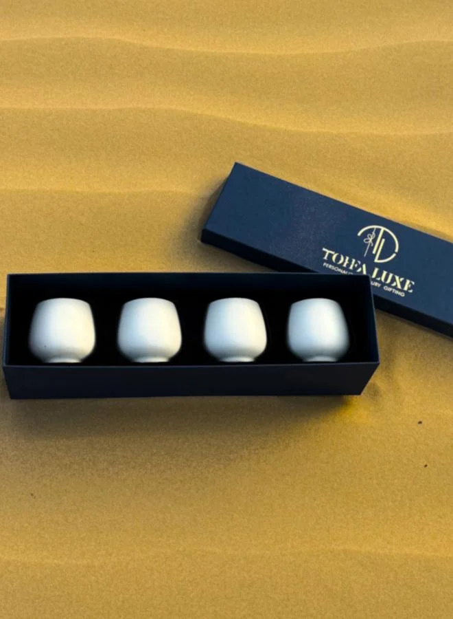 Tohfa Luxe Tohfa Luxe Tranquil Clay Cup - Gift Set of 4