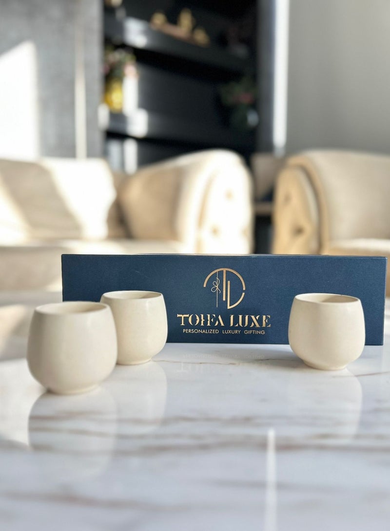 Tohfa Luxe Tohfa Luxe Tranquil Clay Cup - Gift Set of 4  - Image 3