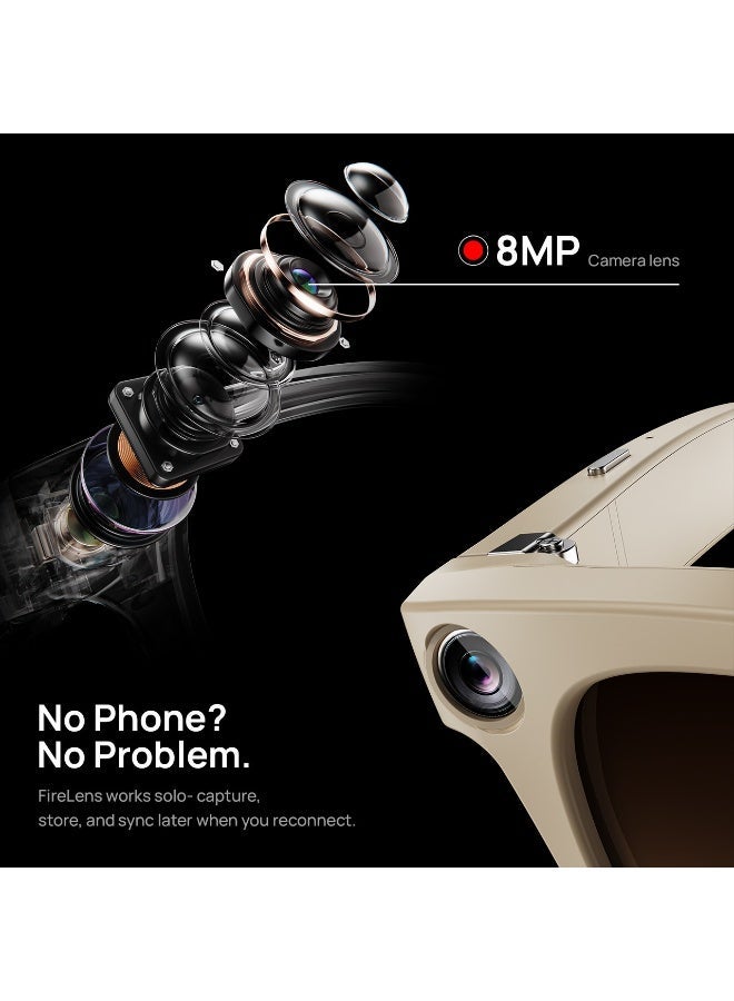 Smart Glasses with 8MP Camera Hands-Free Photo & Video Vision AI with Real-Time Answers Open-Ear Audio & Calls  32GB Storage Voice & Gesture Control - Image 2