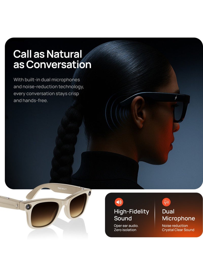 Smart Glasses with 8MP Camera Hands-Free Photo & Video Vision AI with Real-Time Answers Open-Ear Audio & Calls  32GB Storage Voice & Gesture Control - Image 5