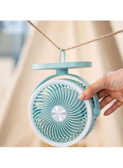 Inder LED Night Light Mute Desktop Cooling Ceiling Fan Blue  - Image 3