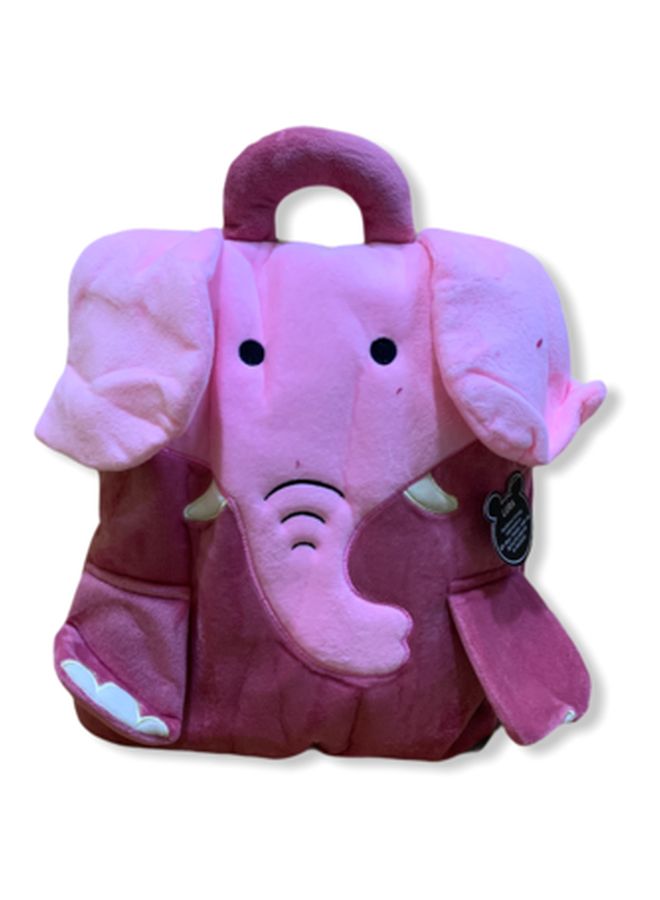 NIBEMINENT Elephant Designed Blanket cotton Pink 35x29cm  - Image 2