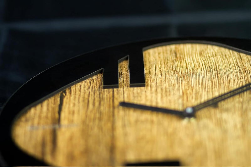 DEAL NUT Luxury Wooden Wall Clock NonTicking Wall Clocks Battery Operated Noiseless Wall Clock Modern Simple Wooden Clock Decorative for Kitchen Home Bedrooms Office Living Room 3711 - Image 4