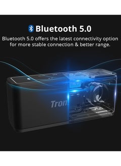Tronsmart Tronsmart Mega 40W, Vallteng Bluetooth Speakers, Bluetooth 4.2 Wireless Speaker with 15-Hour Playtime, TWS, Dual-Driver, Built-in Mic, NFC, Deep Bass, LED Backlighting for Outdoor Indoor  - Image 1