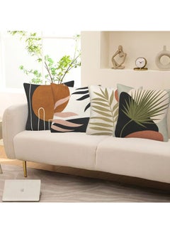 FASHION HOME Set of 4 Cushion Covers Decorative Throw Pillow cases for Living Room Garden Outdoor Décor  - Image 5