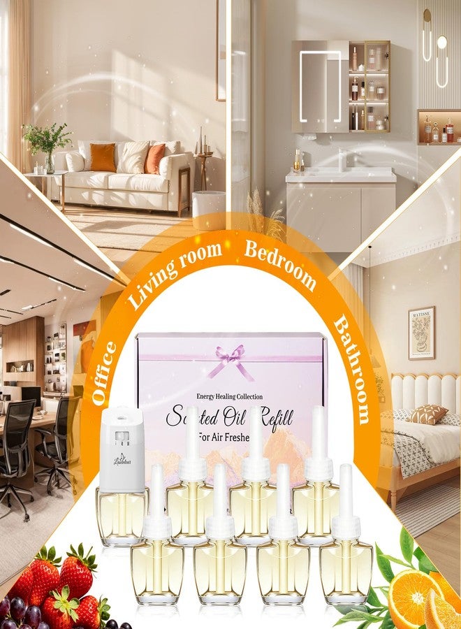 DERDUFT Plug In Air Freshener Refills, Summer Scents with Notes of Fresh Floral, Fruity, Fougère Aromatic & Woody, 8 Count, Wall Plug In Refills for Home, Compatible with Air Wick & Glade - Image 5