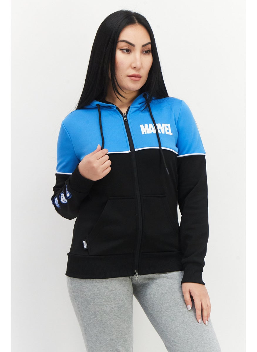 Women Hooded Long Sleeve Full Zip Graphic Print Sweatshirt, Light Blue - pzsku/ZD9647E8798DB3F91971AZ/45/_/1724350966/51f40469-6f3e-4bf8-864a-3523559500eb