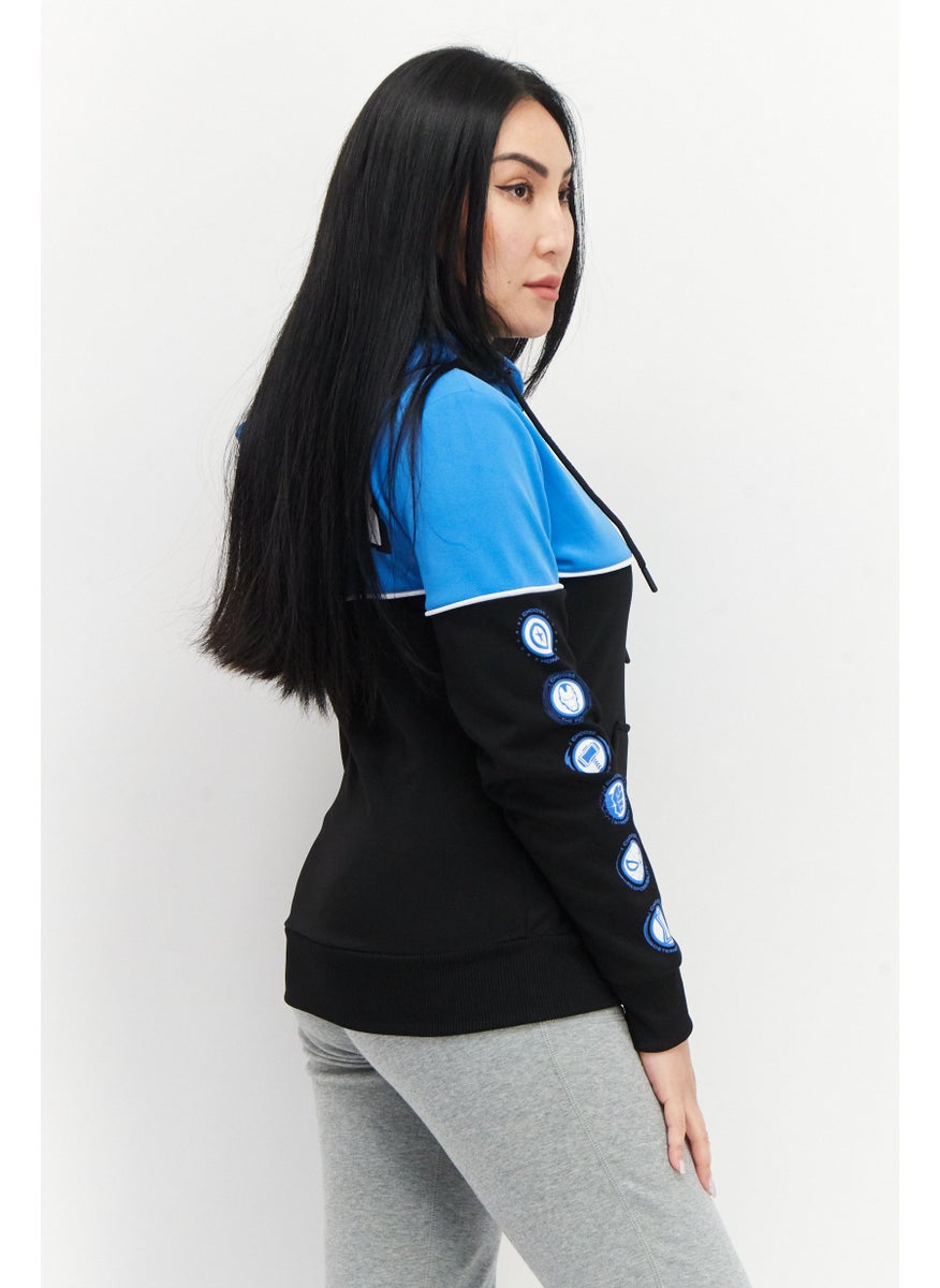 Women Hooded Long Sleeve Full Zip Graphic Print Sweatshirt, Light Blue - pzsku/ZD9647E8798DB3F91971AZ/45/_/1724350976/404de4dd-4138-4429-8aaf-b07f0969f339