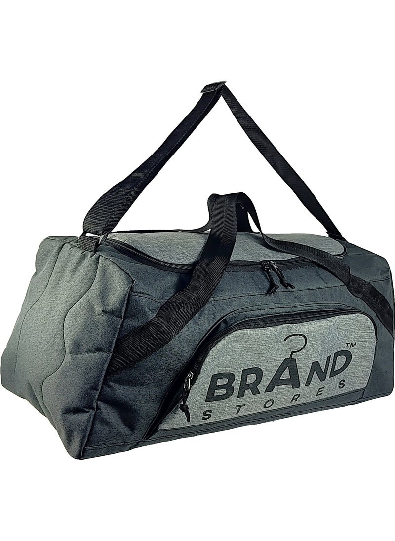 Brand Stores Travel Duffel Bag - Large Size 65 Cm-Black & Grey  - Image 1