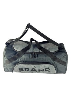 براند ستورز Travel Duffel Bag - Large Size 65 Cm-Black & Grey  - Image 3
