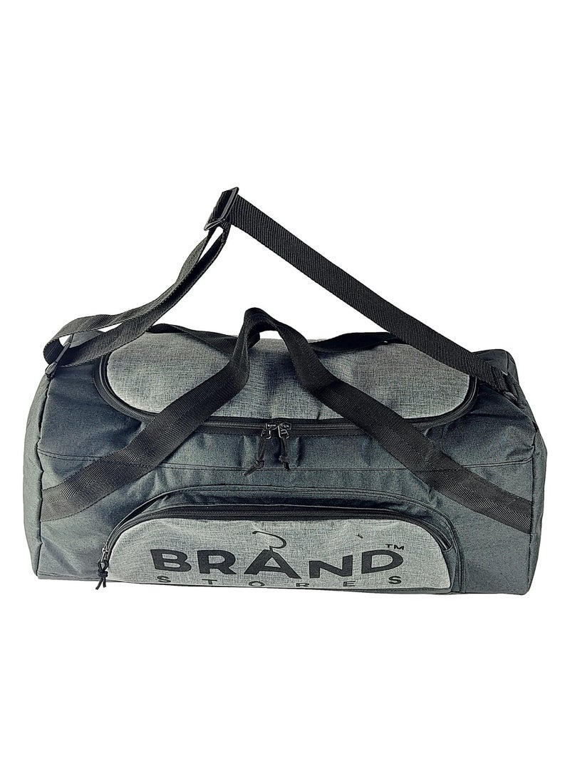 Brand Stores Travel Duffel Bag - Large Size 65 Cm-Black & Grey  - Image 3