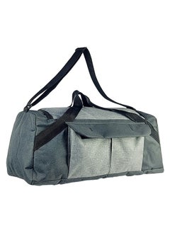 براند ستورز Travel Duffel Bag - Large Size 65 Cm-Black & Grey  - Image 4