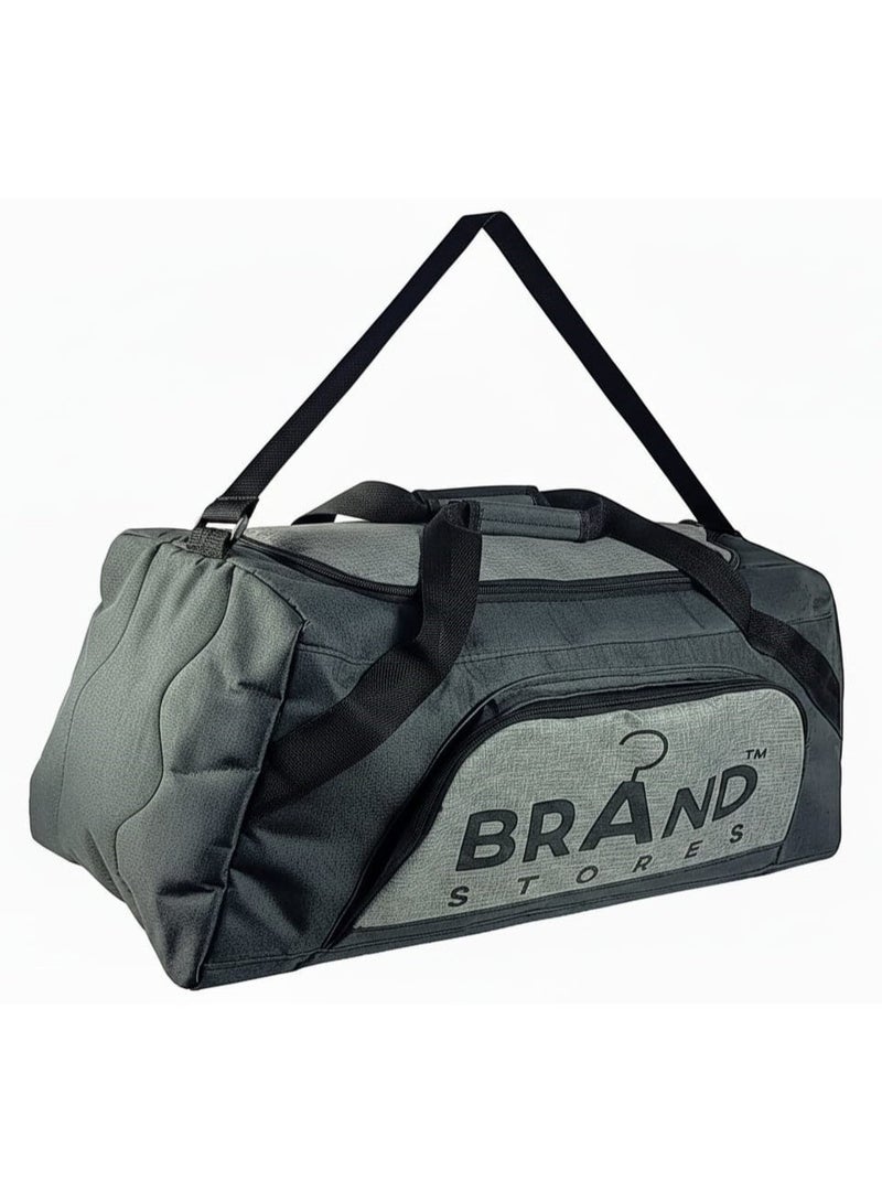 براند ستورز Travel Duffel Bag - Black & Grey - Image 1