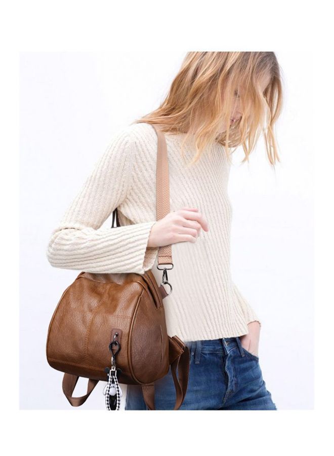 Versatile Soft Shell Backpack Brown