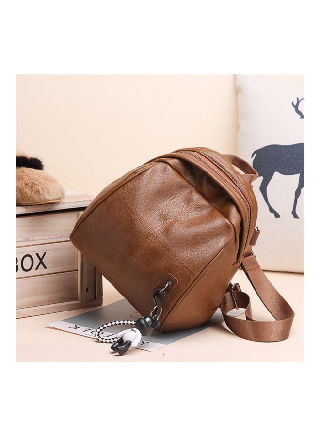 Versatile Soft Shell Backpack Brown