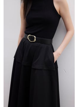 Manuka Flounce Design Skirt Black  - Image 3