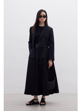 Manuka Flounce Design Skirt Black  - Image 5