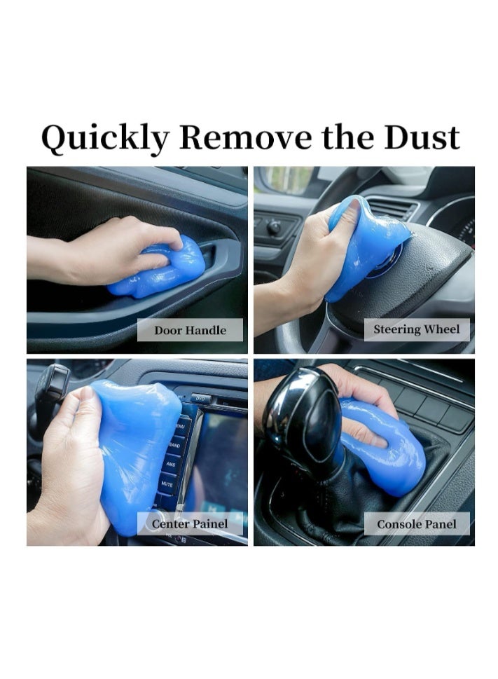 Superclean Car Cleaning Gel, Car Detail Tool Cleaning Gel, Car Interior Putty Cleaner + Universal Keyboard Notebook Cleaning Gel Magic Cleaning Mud 160g Blue - Image 4