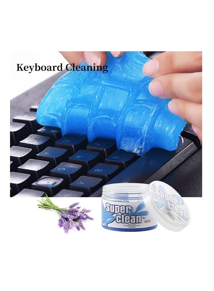 Superclean Car Cleaning Gel, Car Detail Tool Cleaning Gel, Car Interior Putty Cleaner + Universal Keyboard Notebook Cleaning Gel Magic Cleaning Mud 160g Blue - Image 5