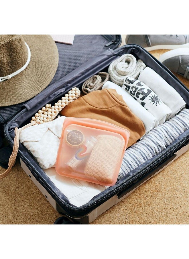 Stasher Premium Silicone Reusable Food Storage Sandwich Bag, Clear, Microwave, Sous Vide, Dishwasher, Oven and Freezer Safe, BPA Free, Leak-free, Eco-friendly, 28 Oz - Image 1