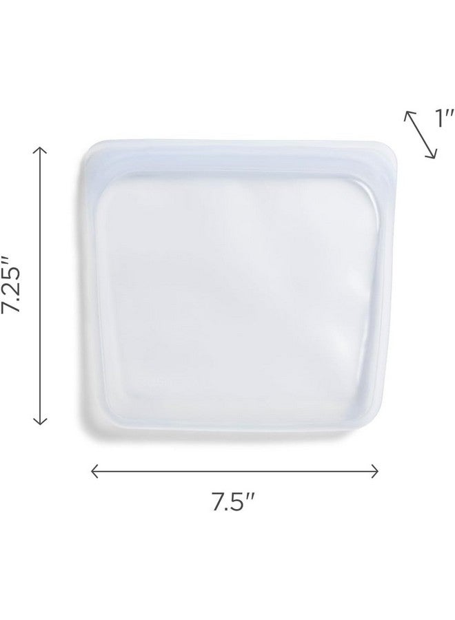 Stasher Premium Silicone Reusable Food Storage Sandwich Bag, Clear, Microwave, Sous Vide, Dishwasher, Oven and Freezer Safe, BPA Free, Leak-free, Eco-friendly, 28 Oz - Image 2