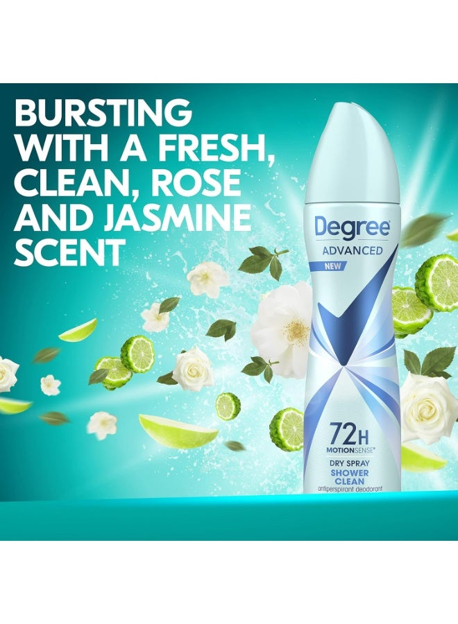 Degree MotionSense Shower Clean Deodorant Womens Dry Spray 107 g - Image 2