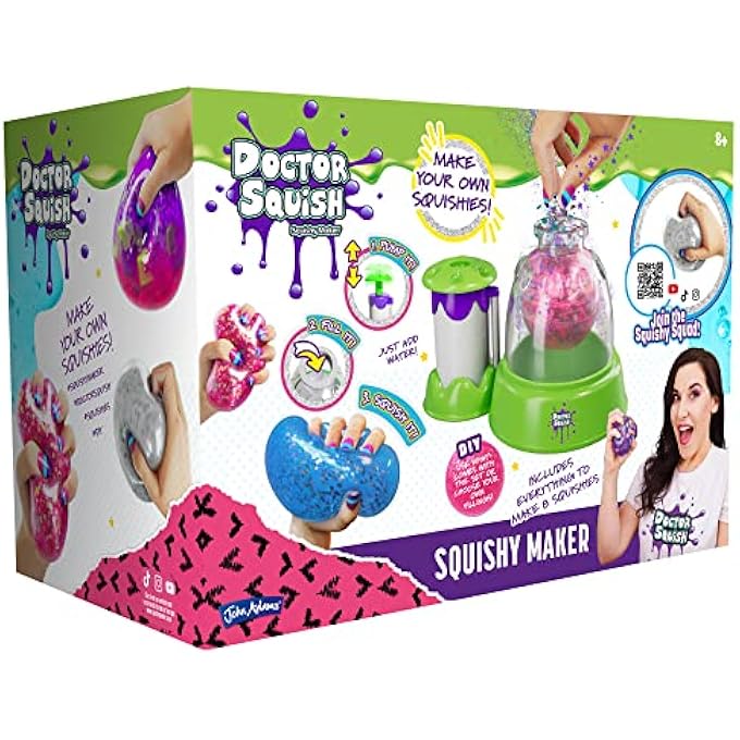 John Adams | Doctor Squish Squishy Maker: Make your own squishies! | Arts & crafts | Ages 8+, Green - Image 1