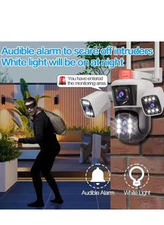 FIPKA 4MP 8k Wifi Outdoor 360 Ptz Camera Five Lens Four Screen 10x Optical Zoom Auto Tracking Security Wireless Network Cctv Camera  - Image 4