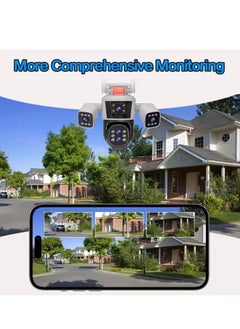 FIPKA 4MP 8k Wifi Outdoor 360 Ptz Camera Five Lens Four Screen 10x Optical Zoom Auto Tracking Security Wireless Network Cctv Camera  - Image 5