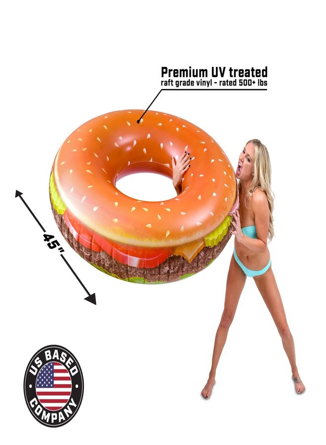 GoFloats Cheeseburger Party Tube - Giant Size Fun That Will Leave You Hungry for More - Image 5
