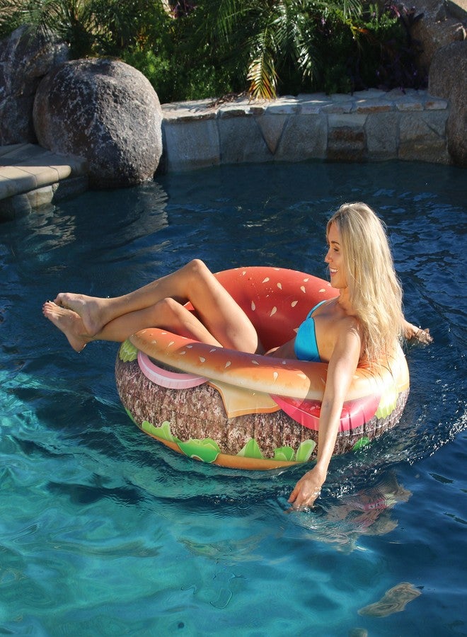 GoFloats Cheeseburger Party Tube - Giant Size Fun That Will Leave You Hungry for More - Image 3