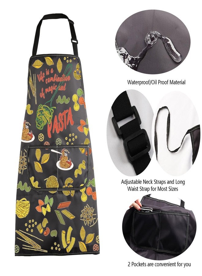 MBMSO Italian Pasta Apron Chef Pasta Maker Gifts Life is a Combination of Magic and Pasta Apron for Italian Pasta Lover Gifts (Pasta Apron-b) - Image 5