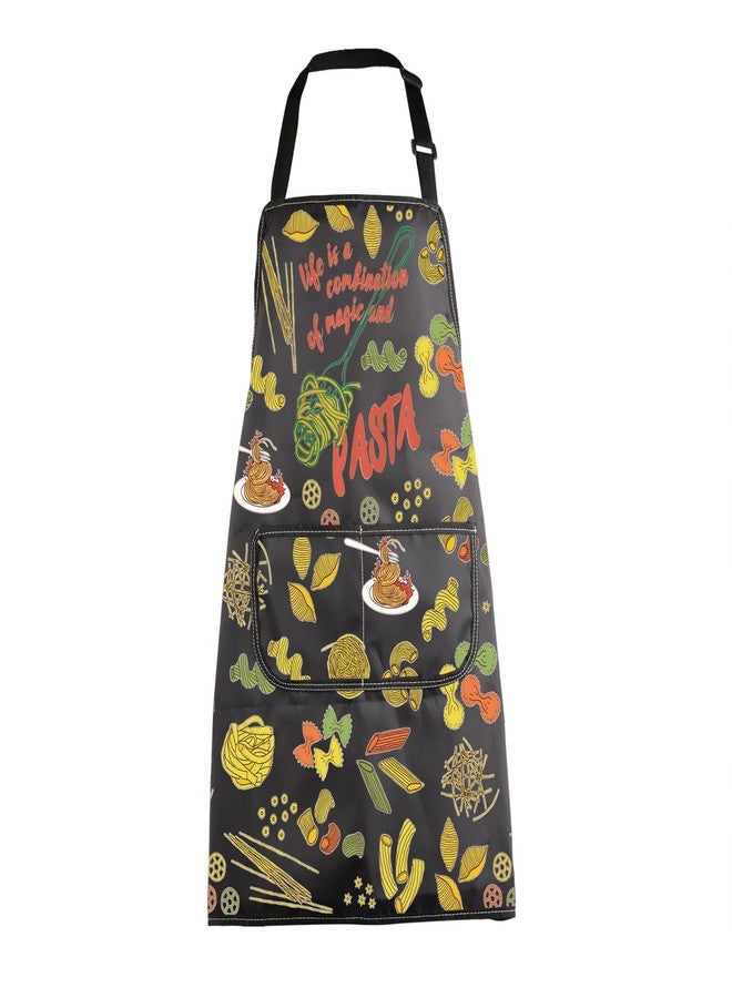 MBMSO Italian Pasta Apron Chef Pasta Maker Gifts Life is a Combination of Magic and Pasta Apron for Italian Pasta Lover Gifts (Pasta Apron-b) - Image 1