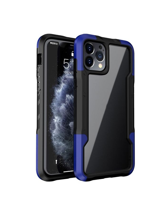 Generic - Case Cover For iPhone 13 Armor Acrylic 3 in 1 Phone Case Blue - Image 1